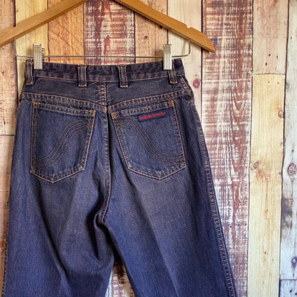 80's Bobbie Brooks Purple Denim High Waisted Jeans Size 27 x 29 - Picture 5 of 6